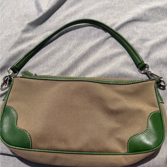 Prada Jacquard Moro Corda Olive Green Shoulder Bag - Picture 2 of 8